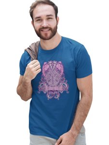 The Cursed Mermaid Blue Round Neck Cotton Half Sleeved T-Shirt with Printed Graphics