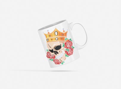 Skull king - animation themed printed ceramic white coffee and tea mugs/ cups for animation lovers