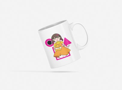 Doll - animation themed printed ceramic white coffee and tea mugs/ cups for animation lovers