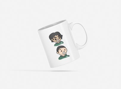 Player Number 199 And 001 - animation themed printed ceramic white coffee and tea mugs/ cups for animation lovers