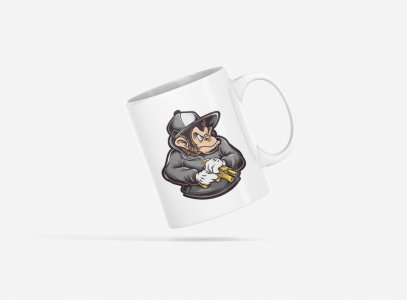 Agent Chimpanzee - animation themed printed ceramic white coffee and tea mugs/ cups for animation lovers