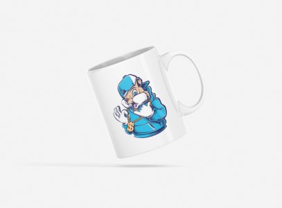 Rich Squirrel - animation themed printed ceramic white coffee and tea mugs/ cups for animation lovers