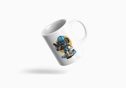Savage cap - animation themed printed ceramic white coffee and tea mugs/ cups for animation lovers