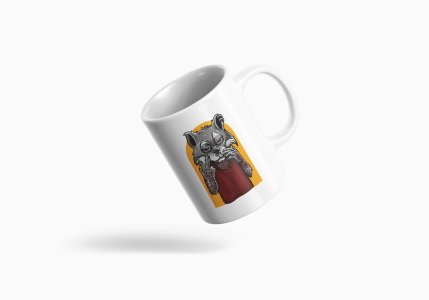 Tattoo fox - animation themed printed ceramic white coffee and tea mugs/ cups for animation lovers