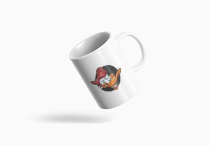 Hen - animation themed printed ceramic white coffee and tea mugs/ cups for animation lovers