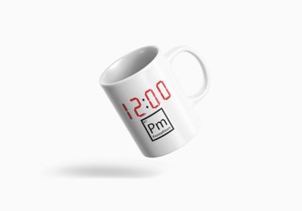 12:00 pm  - formula themed printed ceramic white coffee and tea mugs/ cups for maths lovers