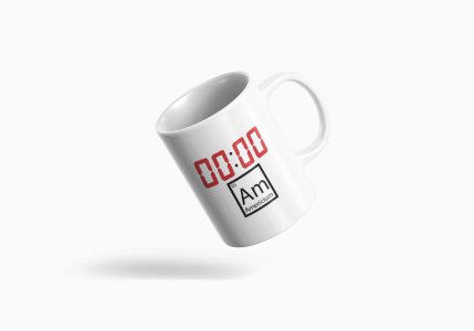Zero:Zero Am  - formula themed printed ceramic white coffee and tea mugs/ cups for maths lovers