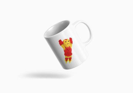 Iron man - animation themed printed ceramic white coffee and tea mugs/ cups for animation lovers
