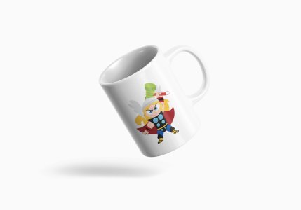 Thor - animation themed printed ceramic white coffee and tea mugs/ cups for animation lovers
