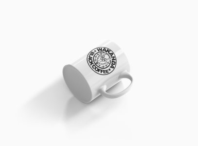 Black coffee, Wakanda - animation themed printed ceramic white coffee and tea mugs/ cups for animation lovers