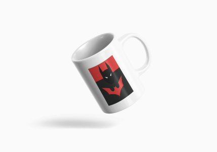 Batman (BG Red) - animation themed printed ceramic white coffee and tea mugs/ cups for animation lovers