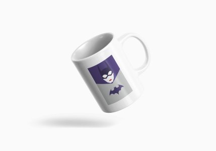 Batwoman (BG Violet) - animation themed printed ceramic white coffee and tea mugs/ cups for animation lovers