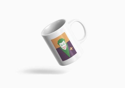 DC villain joker - animation themed printed ceramic white coffee and tea mugs/ cups for animation lovers