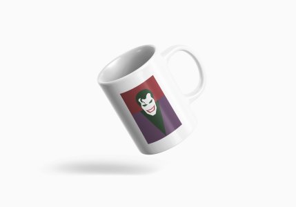 DC villain joker (BG Violet) - animation themed printed ceramic white coffee and tea mugs/ cups for animation lovers