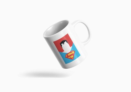 Superman - animation themed printed ceramic white coffee and tea mugs/ cups for animation lovers