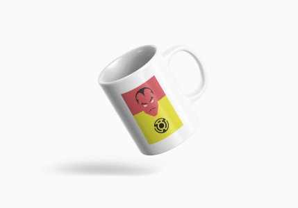 Sinestro - animation themed printed ceramic white coffee and tea mugs/ cups for animation lovers
