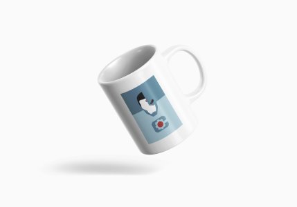 Cyborg - animation themed printed ceramic white coffee and tea mugs/ cups for animation lovers
