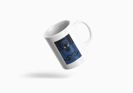 Blue Beetle - animation themed printed ceramic white coffee and tea mugs/ cups for animation lovers