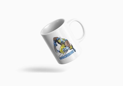 Wolverine - animation themed printed ceramic white coffee and tea mugs/ cups for animation lovers
