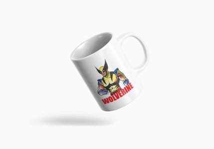 Colourful wolverine - animation themed printed ceramic white coffee and tea mugs/ cups for animation lovers