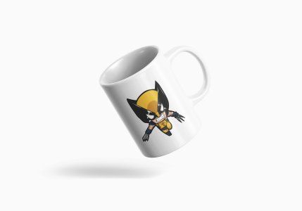 Baby wolverine - animation themed printed ceramic white coffee and tea mugs/ cups for animation lovers