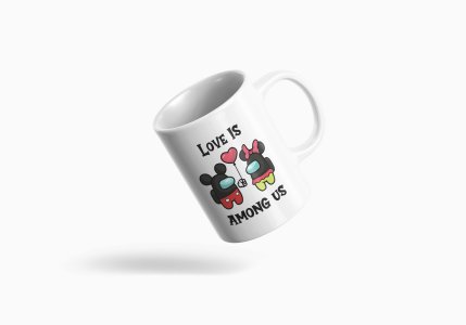 Love is among us, Balloon - animation themed printed ceramic white coffee and tea mugs/ cups for animation lovers