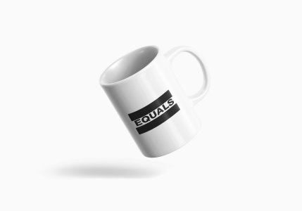 Equals- formula themed printed ceramic white coffee and tea mugs/ cups for maths loversr