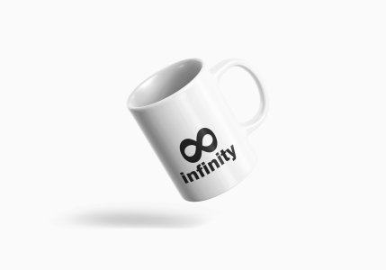 Infinity- formula themed printed ceramic white coffee and tea mugs/ cups for maths lovers