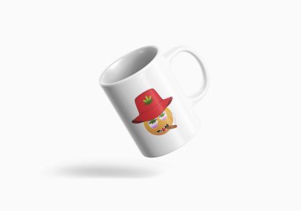 Thug Emoji- emoji printed ceramic white coffee and tea mugs/ cups for emoji lover people