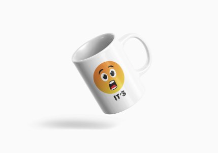 Strange Emoji- emoji printed ceramic white coffee and tea mugs/ cups for emoji lover people