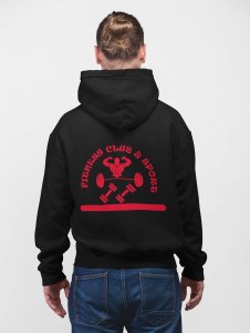 Fitness, Club and Sport printed artswear black hoodies for winter casual wear specially for Men