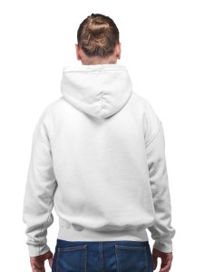 Fitness Gym Power Orange And Yellow Text printed artswear white hoodies for winter casual wear specially for Men