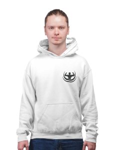 Power, Girl Lifting Weight printed artswear white hoodies for winter casual wear specially for Men