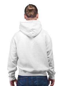 Installing Power 100%  printed artswear white hoodies for winter casual wear specially for Men