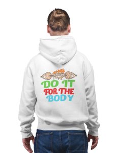 Do It For printed artswear white hoodies for winter casual wear specially for Men
