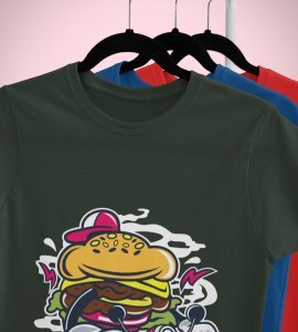 Rider Burger - Printed Tees for men - designed for fun and creative atmosphere around you - youth oriented design
