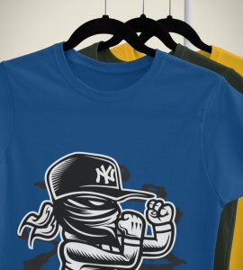 Boy ready to fight -round crew neck cotton tshirts for men