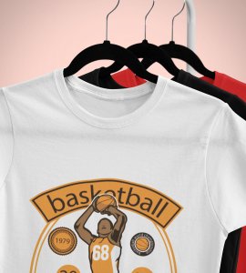 Basketball Illustration art - Printed Tees for men - super comfy - designed for fun and creative atmosphere around you - youth oriented design
