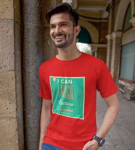 I can laugh because I have known sadness -round crew neck youth-oriented cotton tshirts for men