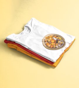 Haat nahi lagaga text printed diwali themed unisex round neck blended white t-shirt specially for diwali festival