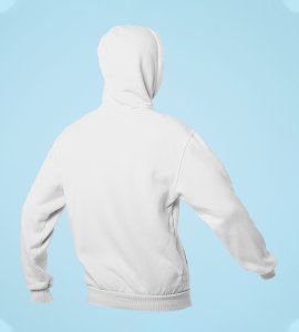 Let's have pollution free diwali printed diwali themed White Hoodie specially for diwali festival