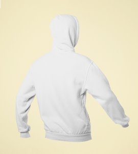 Diet gayi tel lene printed diwali themed White Hoodie specially for diwali festival