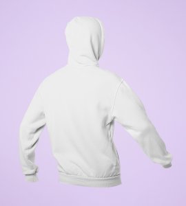 Rangoli mandala art (diya) printed diwali themed White Hoodie specially for diwali festival