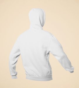 Rangoli mandala art (diya) printed diwali themed White Hoodie specially for diwali festival