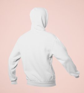 Shubh dipawali text printed diwali themed White Hoodie specially for diwali festival