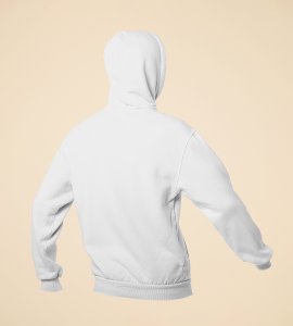 Chakli text printed diwali themed White Hoodie specially for diwali festival