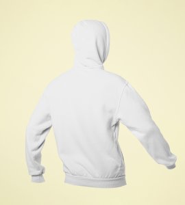Classic earthen lamp /diyas vertically bended printed diwali themed White Hoodie specially for diwali festival