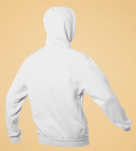 Animated fatty boy printed diwali themed White Hoodie specially for diwali festival