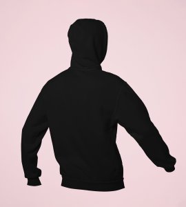 Classic earthen lamp /diyas vertically bended printed diwali themed black Hoodie specially for diwali festival