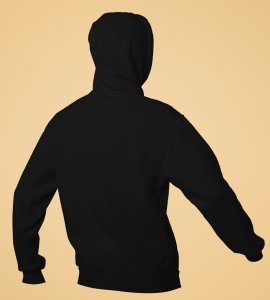 Animated fatty boy printed diwali themed black Hoodie specially for diwali festival